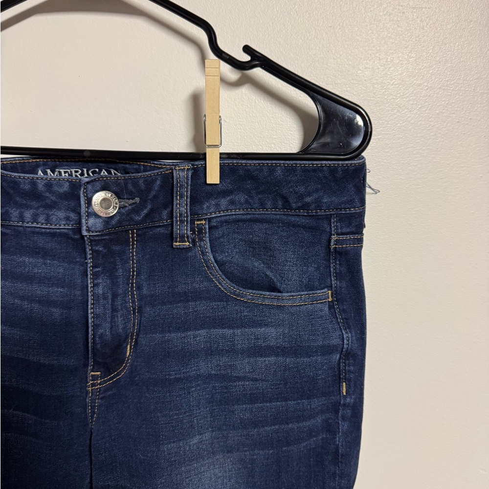American Eagle Outfitters Dark Blue Stretch Jeggings
